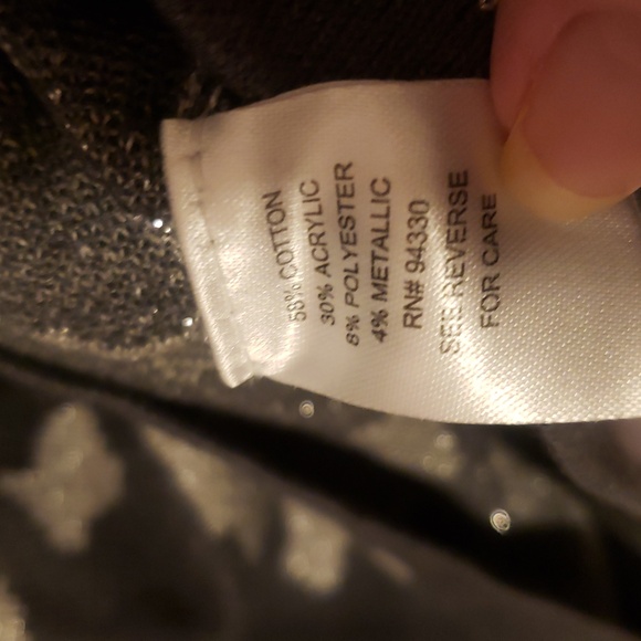 Takeout Charcoal Knit Sweater Tunic Top - Picture 4 of 5